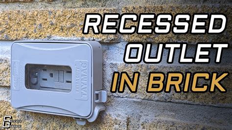 how to install electrical box in a brick wall|electrical outlet box installation.